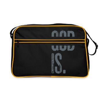 Dieu est. par JT4Christ - Sac Retro - noir/or - Devant