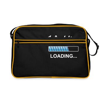 Wedding engagement wedding planning gift - Retro Bag - black/gold - Front