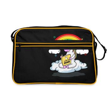 Apprenant Dabbing Licorne Dab Danse Licorne Dab - Sac Retro - noir/or - Devant