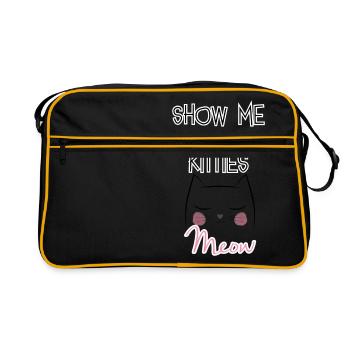 Montre-moi tes minous - Sac Retro - noir/or - Devant