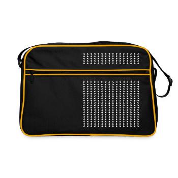 Zum Herz - Retro Tasche - Schwarz/Gold - Vorne