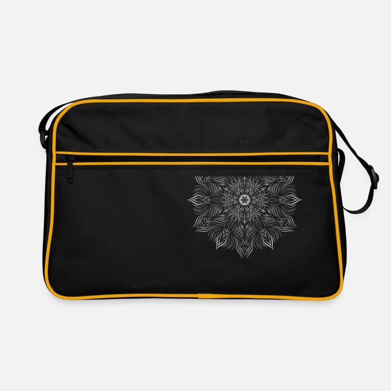 Mandala - Retro Tasche - Schwarz/Gold