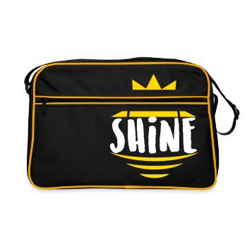 Shine - lumières, rayons - Sac Retro - noir/or - Devant