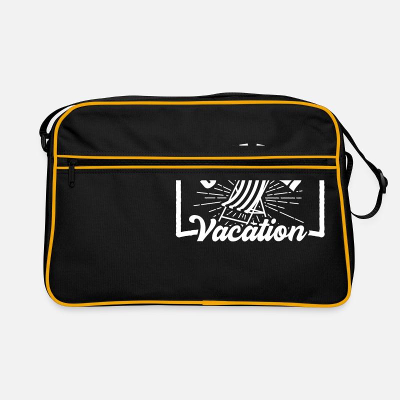 Summer holiday gift beach holidays fun - Retro Bag - black/gold