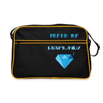 Diamonds - Diamonds - Diamond - Print - Retro Bag - black/gold - Front
