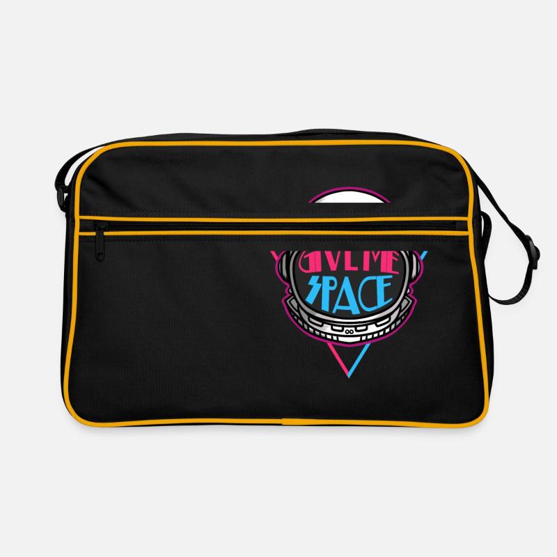 Space - space - space - space - saying - Retro Bag - black/gold