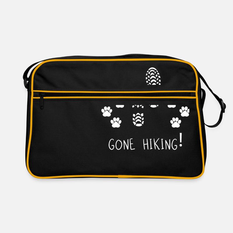 Climbing - mountaineering - mountains - hiking with dog - Retro Bag - black/gold