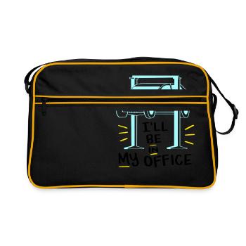 Mechanical mechanic profession gift - Retro Bag - black/gold - Front