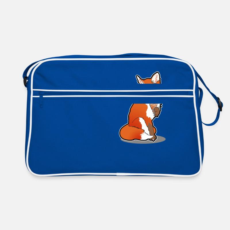 Fuchs mit Eis Comic Sommer Cartoon Geschenk Retro Tasche