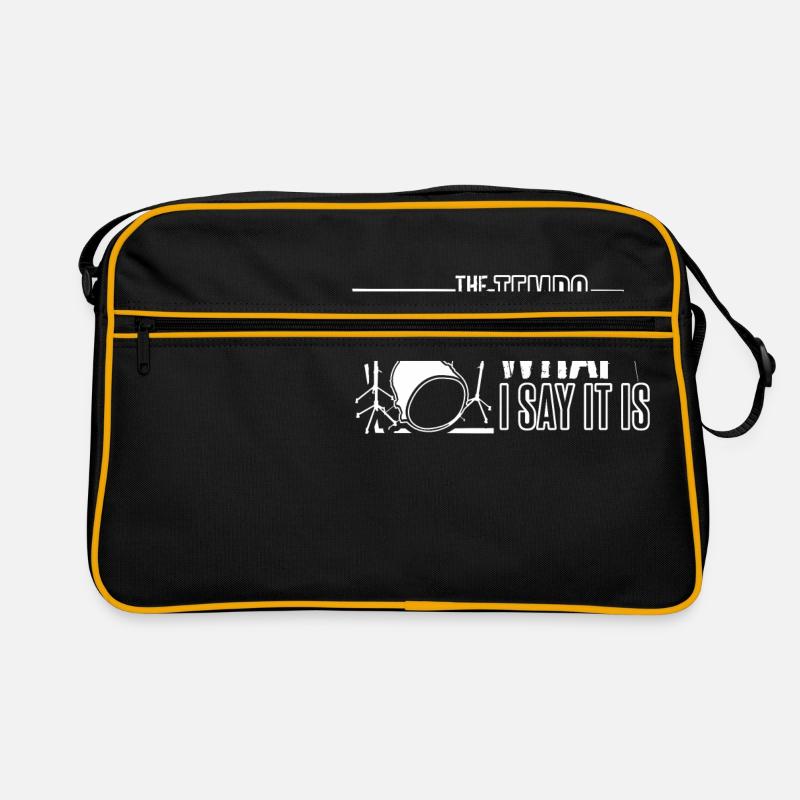 La vitesse est ce que je dis c'est le cadeau de t-shirt de batteur Sac Retro