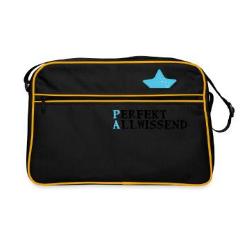 bester Opa - Retro Tasche - Schwarz/Gold - Vorne