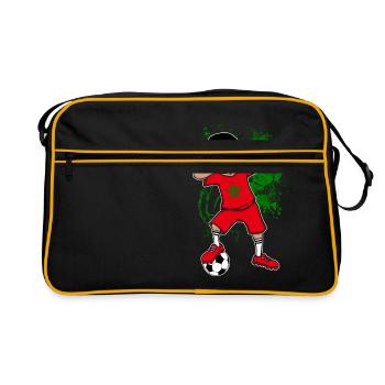 Morocco football national team WM Dab - Retro Bag - black/gold - Front