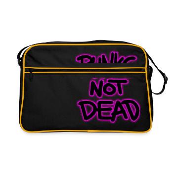 punks not dead - Retro Bag - black/gold - Front