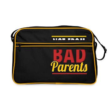 Pas de mauvais parents - Sac Retro - noir/or - Devant