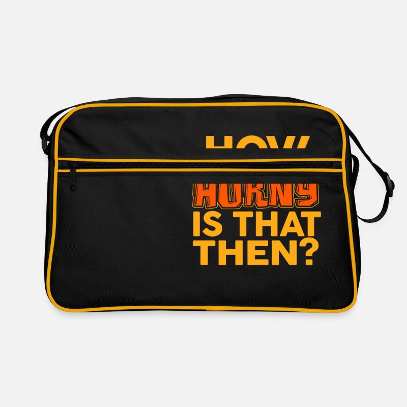Wie geil ist das dann Retro Tasche