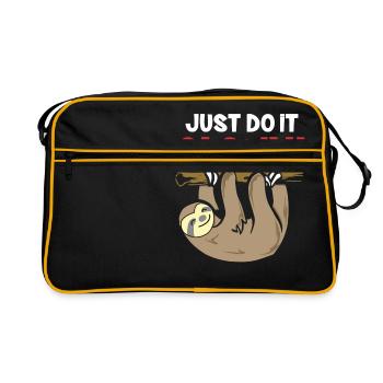 Mach es langsam Affe - Retro Tasche - Schwarz/Gold - Vorne
