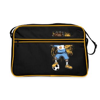  de l'Argentine Coupe du monde - Sac Retro - noir/or - Devant