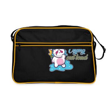 Crying out load - Cris de licorne - pleurs de licornes - Sac Retro - noir/or - Devant
