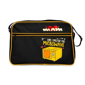 Cadeau parfait pour la fête des mères Maman tu as fait fondre mon coeur - Sac Retro - noir/or - Devant