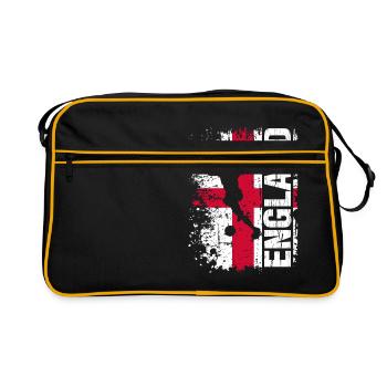 England Soccer National Team - Gift - Retro Bag - black/gold - Front