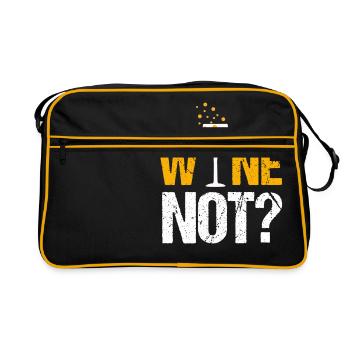 Why not Wine? - Retro Bag - black/gold - Front