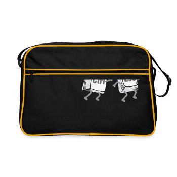 Ctrl Esc Keyboard - Retro Bag - black/gold - Front