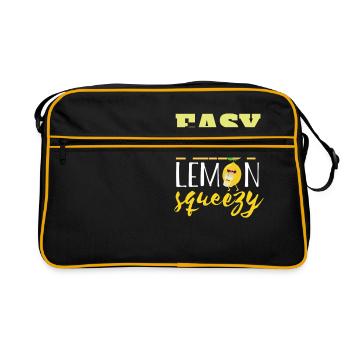 Facile Squeezy Citron Peasy - Sac Retro - noir/or - Devant