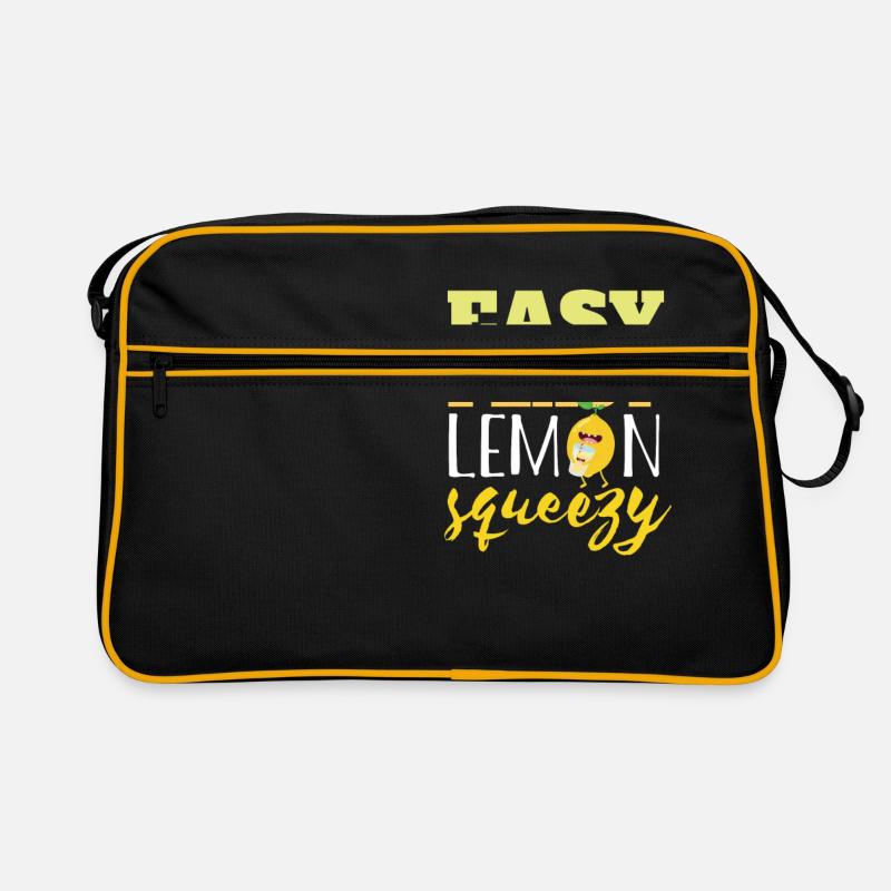 Easy Peasy Lemon Squeezy - Retro Bag - black/gold