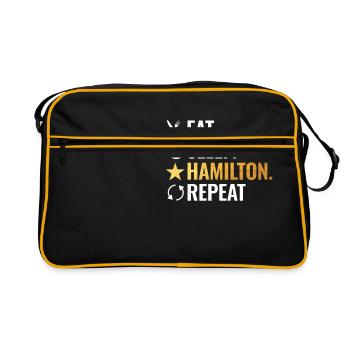 Mangez Sleep Répétez Hamilton - Sac Retro - noir/or - Devant