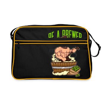 Sexy beer brewer - Retro Bag - black/gold - Front