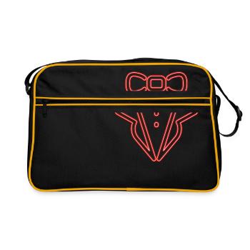 Combinaison Neon Party - Classique Retro Neon Design Années 80 - Sac Retro - noir/or - Devant