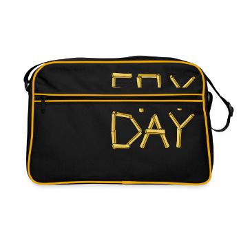 Fry day Friday fries - Retro Bag - black/gold - Front
