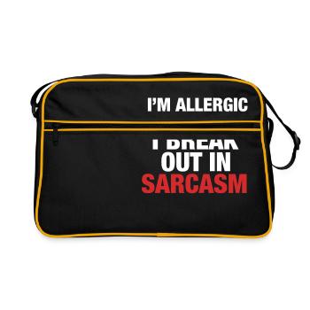 Sarcasm - Retro Bag - black/gold - Front
