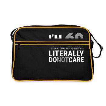 I'm 60 Years Old Birthday Gift - Retro Bag - black/gold - Front