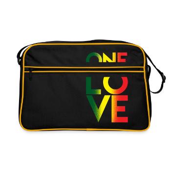 One Love - Retro Bag - black/gold - Front