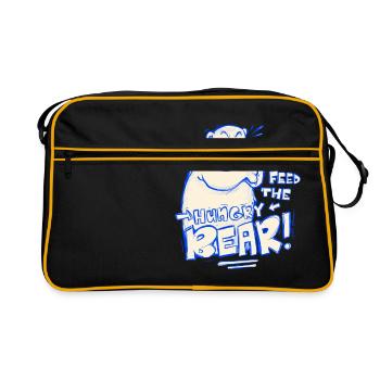 Feed The Hungry Bear! - Sac Retro - noir/or - Devant