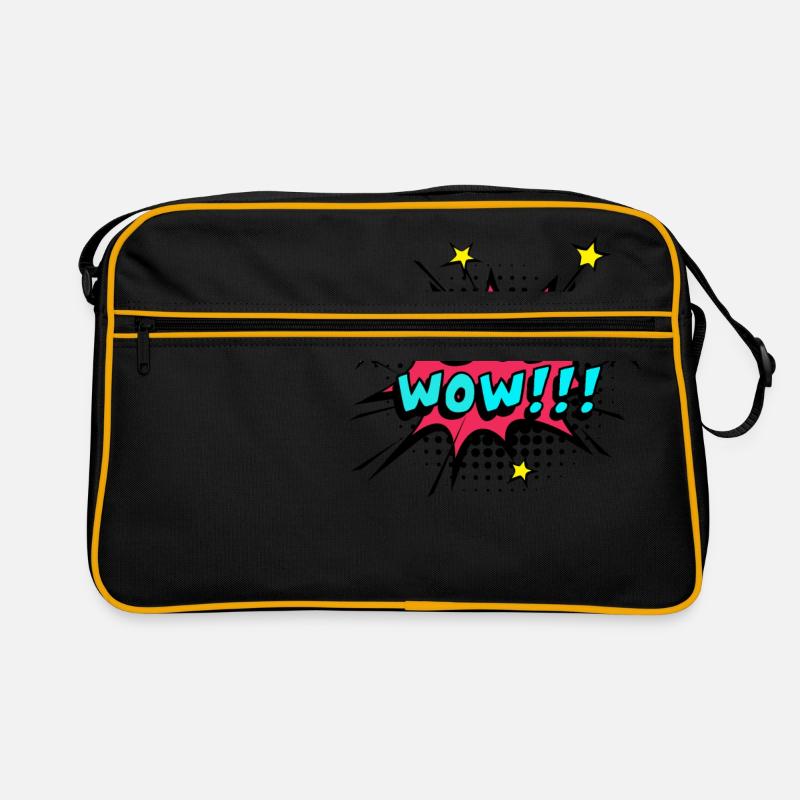 Oh Wow - Bulle de dialogue pop art comique Sac Retro