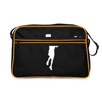Dunking Post - Sac Retro - noir/or - Devant