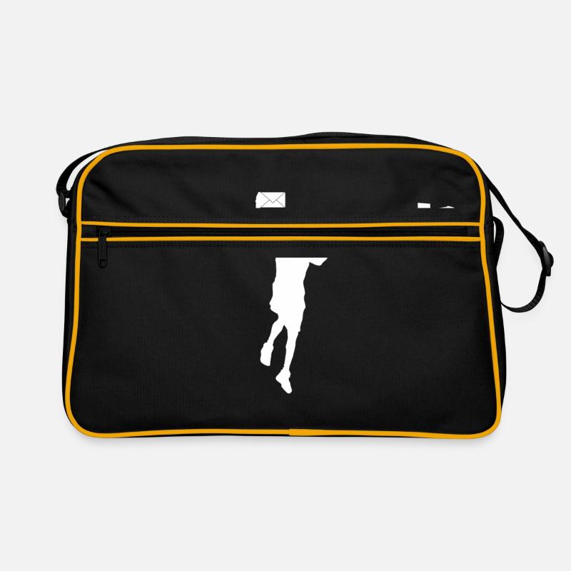 Dunking Post - Retro Tasche - Schwarz/Gold