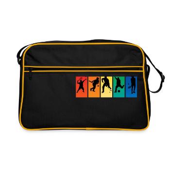 Fan de sport - Sac Retro - noir/or - Devant