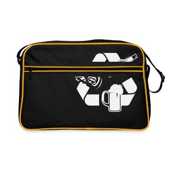 Cycle de la bière - Sac Retro - noir/or - Devant