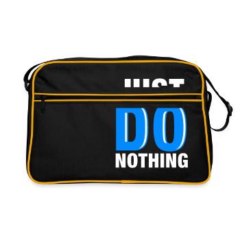 Just Do Nothing - Retro Bag - black/gold - Front