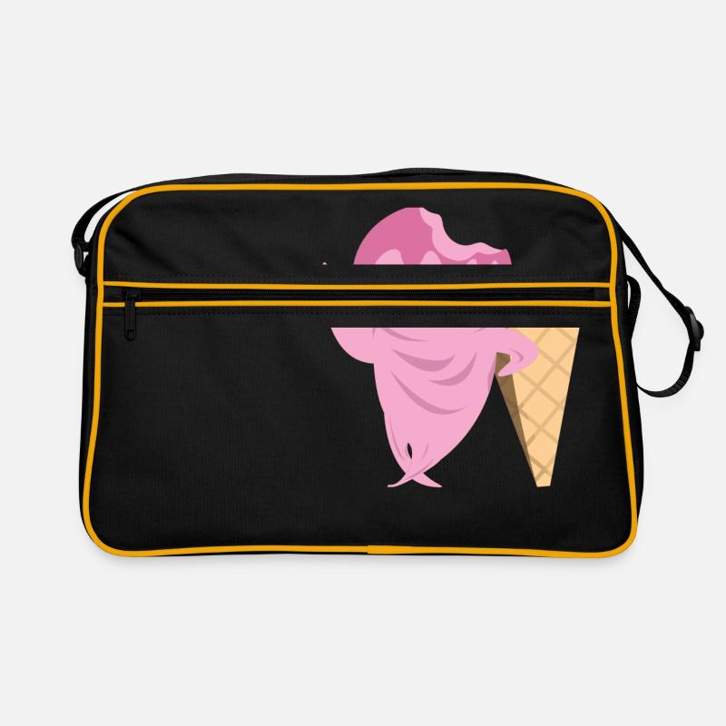 Lustige Eiscreme Retro Tasche