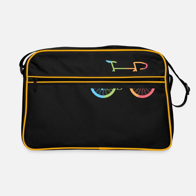 Fahrrad - Retro Tasche - Schwarz/Gold