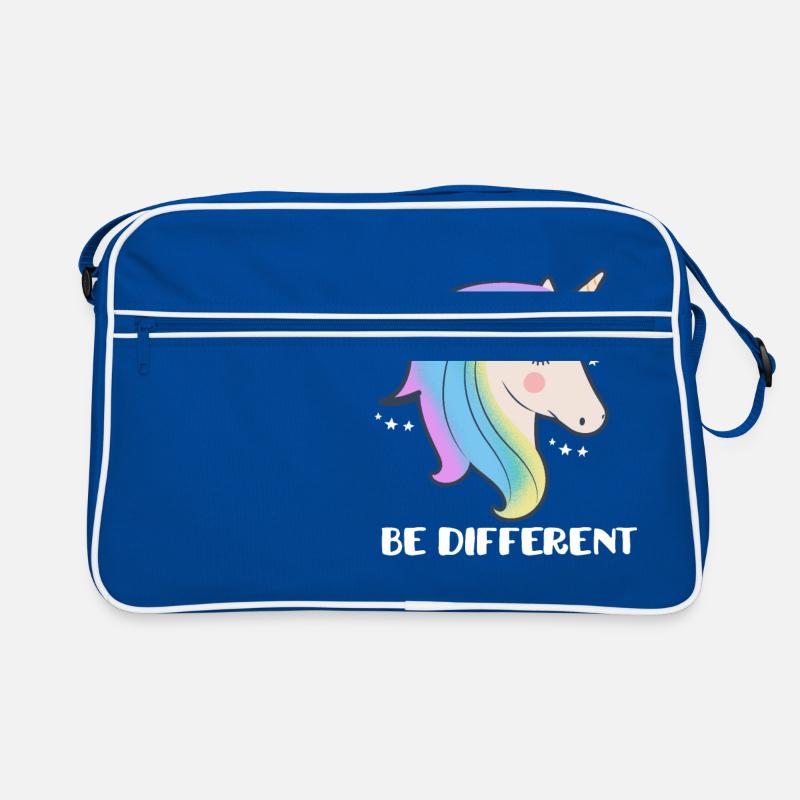 Sei ein anderes Einhorn Retro Tasche