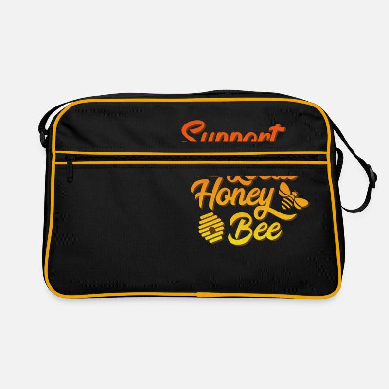Beekeeper Beehive Support Your Local Honey Bee Retro Tasche