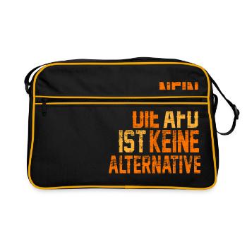 NO AFD IS NOT ALTERNATIVE - Retro Bag - black/gold - Front