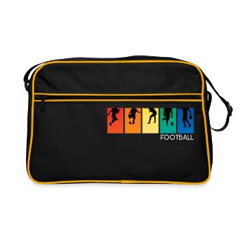 Football américain - Sac Retro - noir/or - Devant