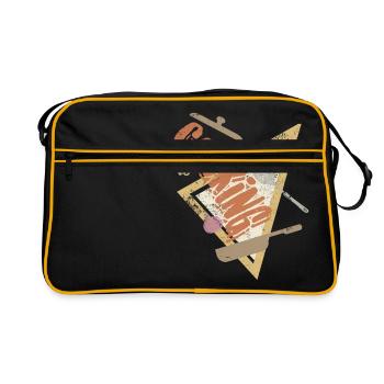 Cooking chef chef kitchen passion gift - Retro Bag - black/gold - Front