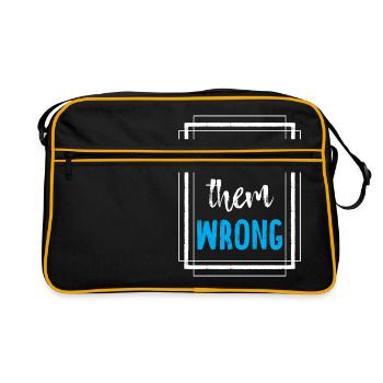 Awesome Prove Them Wrong T-Shirt - Retro Bag - black/gold - Front